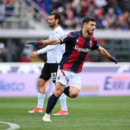 Serie A: Bologna rimane in corsa per la Champions League vincendo contro il Salernitana per 3-0