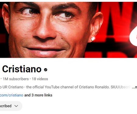 Cristiano Ronaldo lancia un nuovo canale YouTube