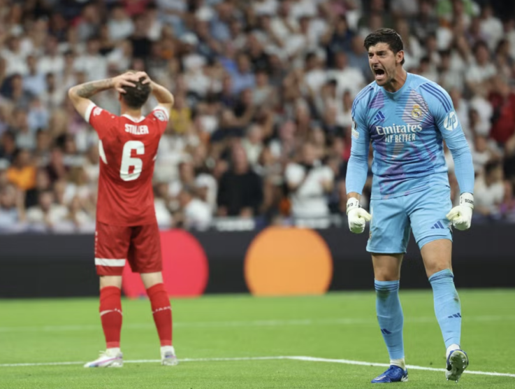 Courtois ancora una volta indiscutibile nella porta del Real Madrid