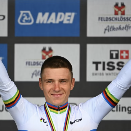 Il belga Remco Evenepoel si riprende il titolo a cronometro