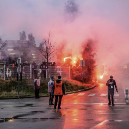 I tifosi del Marsiglia costretti a tornare indietro prima della partita di Montpellier