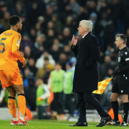 Carlo Ancelotti ha elogiato la prestazione del Real Madrid contro il Manchester City